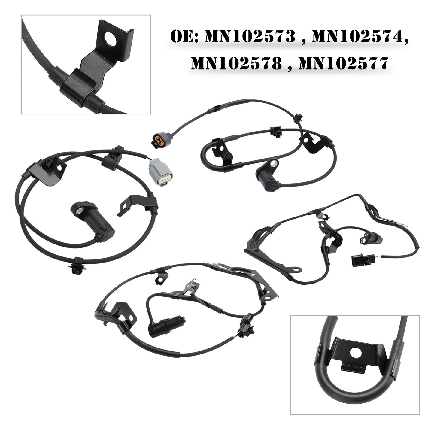ya 1 8.5.2 2X ABS Wheel Speed Sensor Rear Left & Right For L200 2.5DID B40