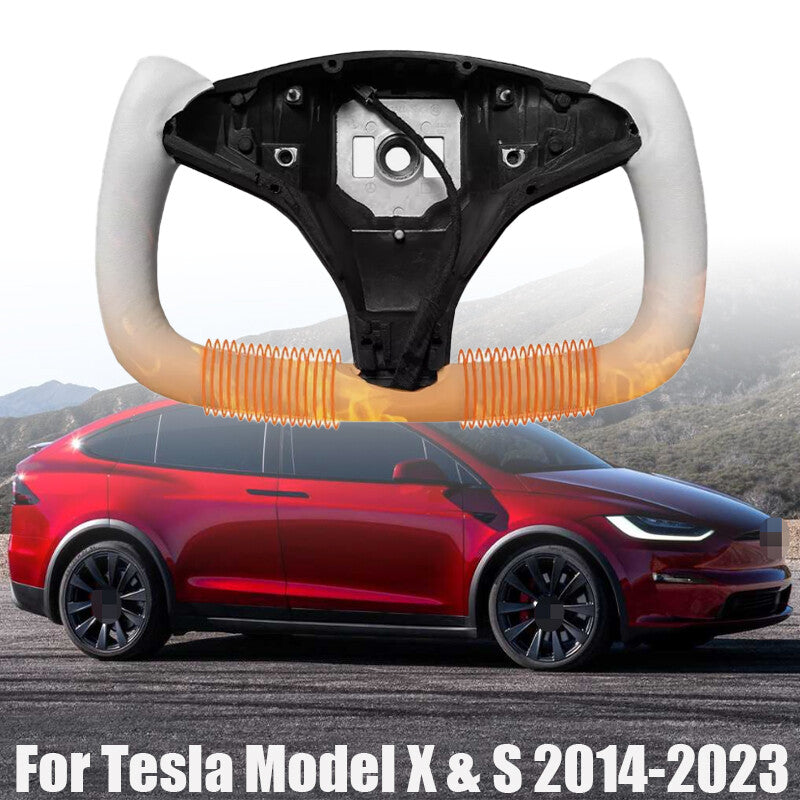 ya 11 10.28 Steering Wheel Carbon Fiber For Model X/S 2014-2023 Heated Leather n
