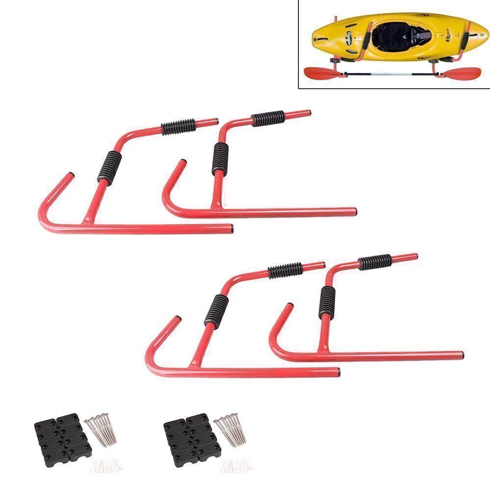 ya 11 6.8 2 Sets Steel Kayak Canoe Arms Storage Wall Mount Folding Hanger Rack Ladder