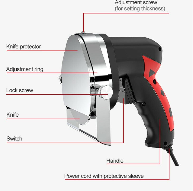 New Electric Kebab Slicer Hand-Held Meat Cutter Kitchen 110V-220V