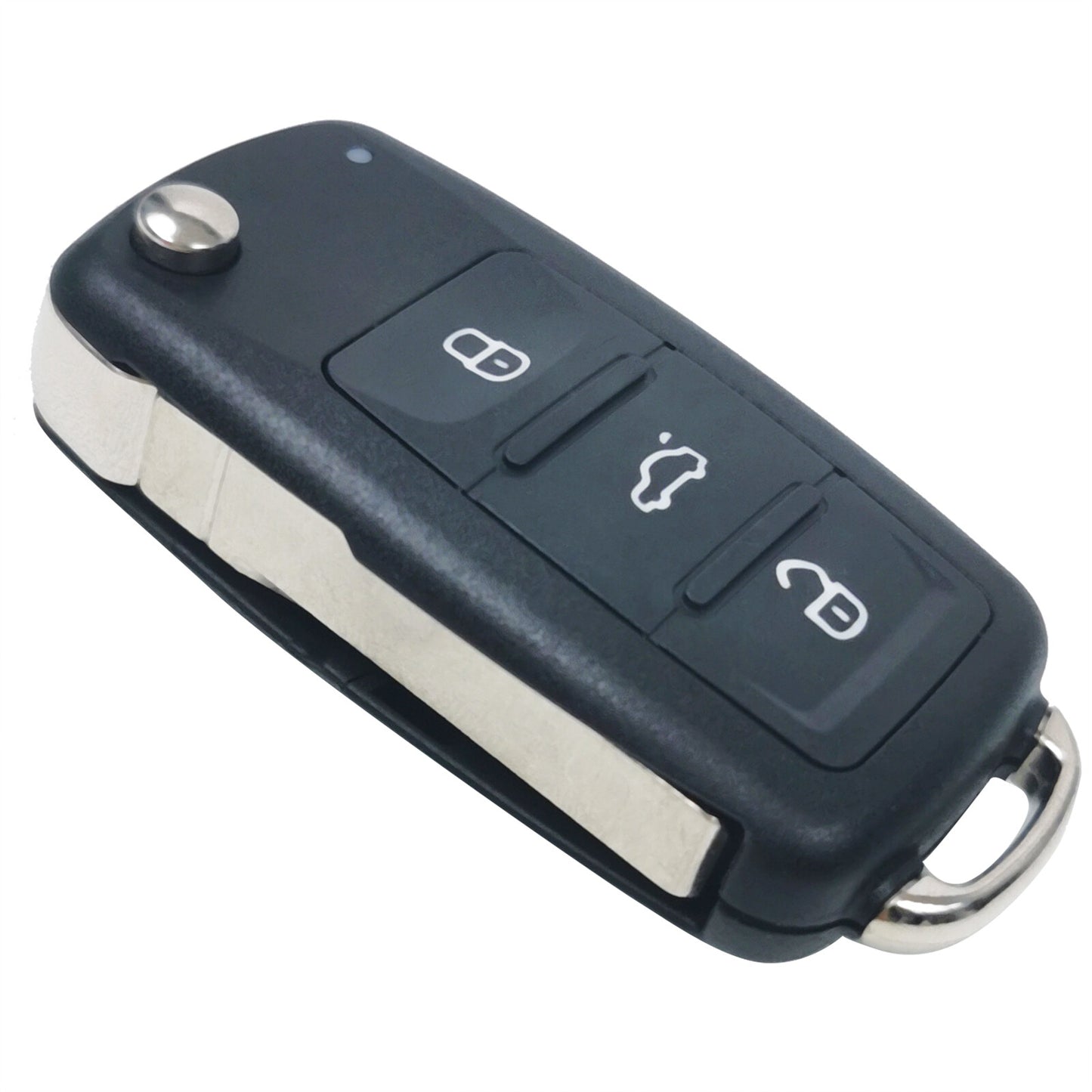 ya 5 8.7 Flip Car Key Fob Remote Case Shell 3Button for VW Transporter for Golf Mk6 Cab Plus