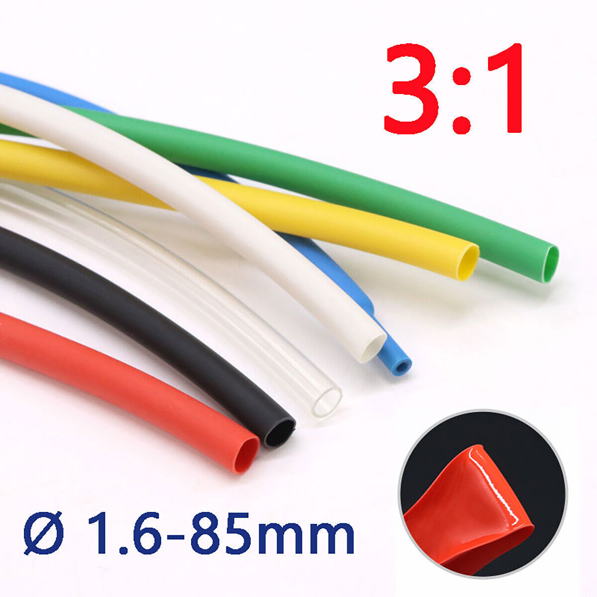 Heat Shrink Tubing Kit 3:1 Ratio Dual Wall Adhesive Lined Glue Tube Waterproof