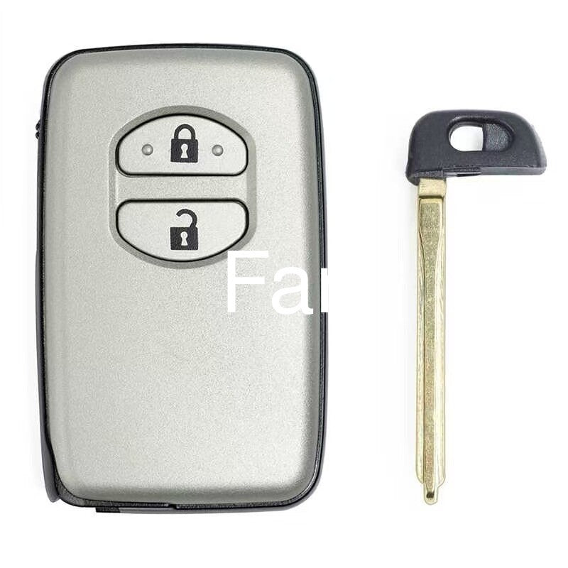ya 5 8.7 for Smart Ignition Key Housing 2 Buttons Silver for Toyota for RAV4 Highlander for Camry f