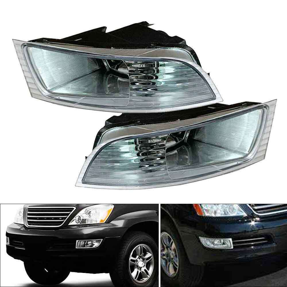 ya 1 8.5.1 2PCS Bumper Fog Light Driving Lamps for Lexus GX470 2003-2009 W/Blubs Left+Right