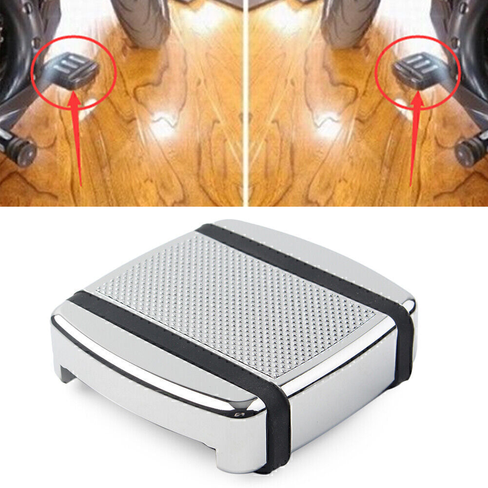 ya 11 6.8 Aluminm Brake Pedal Pad Chrome Fits for Harley XG 2015up Dyna 1993-2017 FX Softail