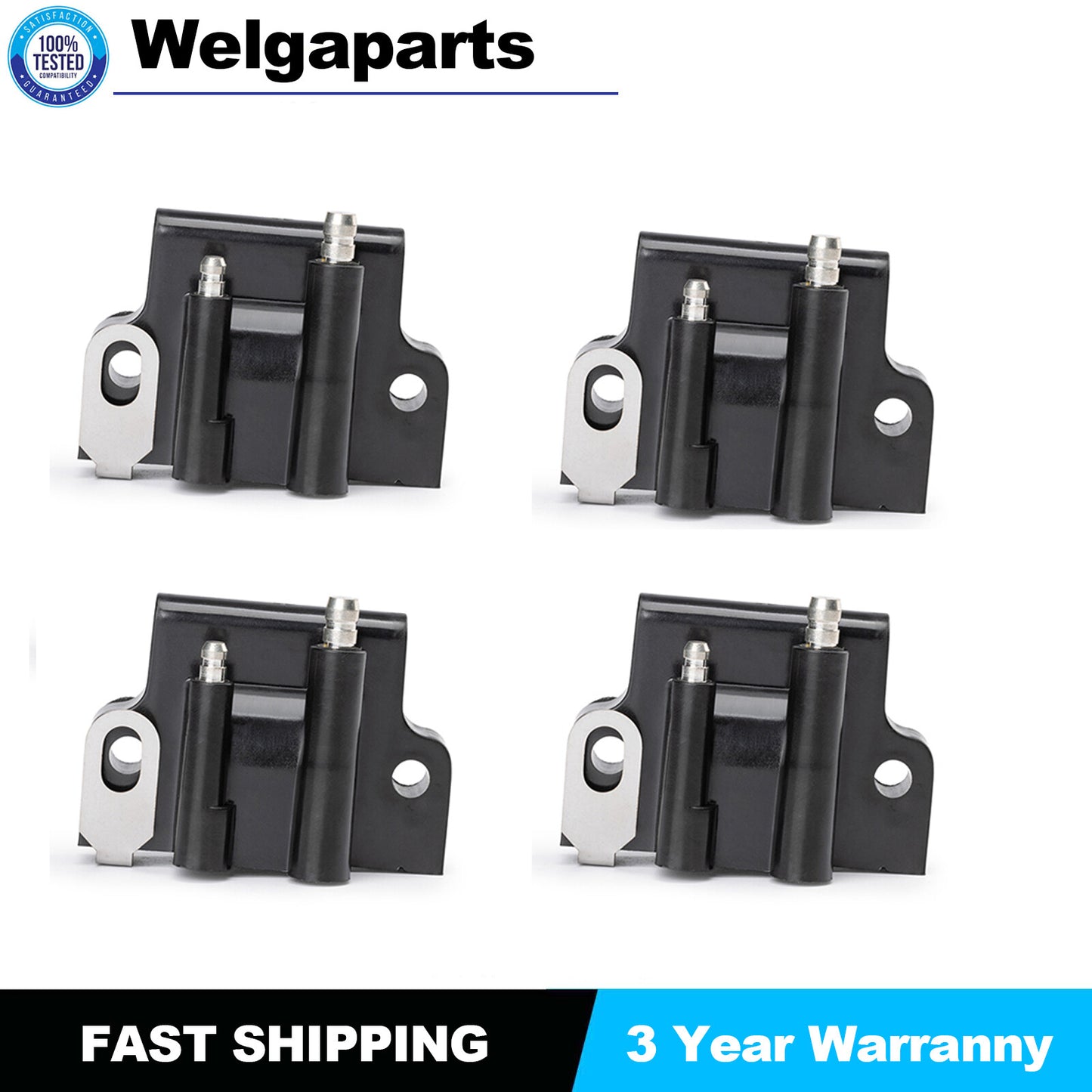 ya 27 7.20 4Pcs For Johnson Evinrude Ignition Coil Outboard Engine 582508 18-5179 183-2508