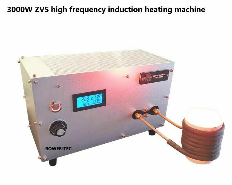 3000W High Frequency Induction Heating Machine Melting Gold, Silver and Copper