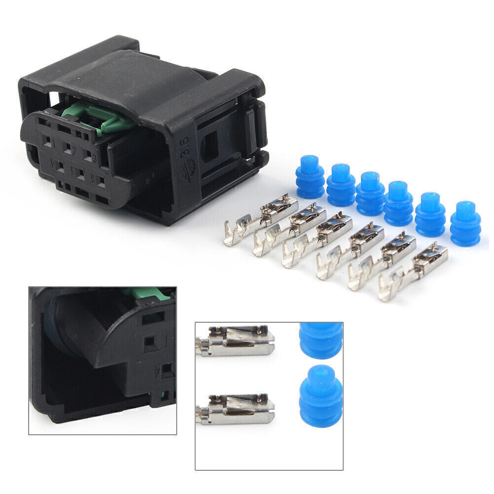 ya 27 7.20 1 Connector w 6 Pins and 6 Seals Kit for Electronic Throttle Body Plastic