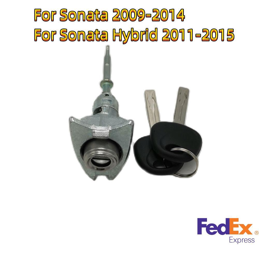 ya 3 6.23 Car Door Lock Cylinder & 2 Keys 81970-3SA00 For Sonata 2009-2014 Hybrid 2011-15