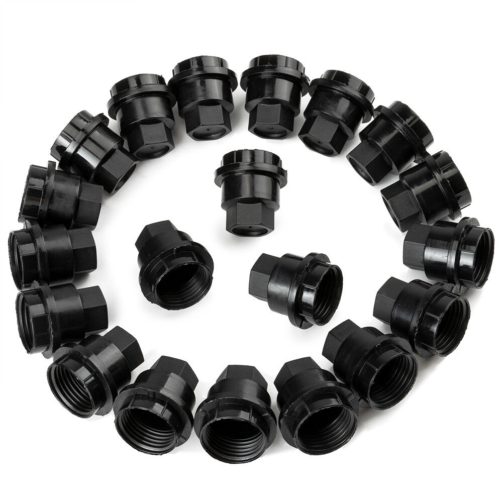 ya 8 5.27.2 Sst of 20 Black Lug Nut Covers 15661036 for GMC Jimmy Sonama for Chevrolet S10 New