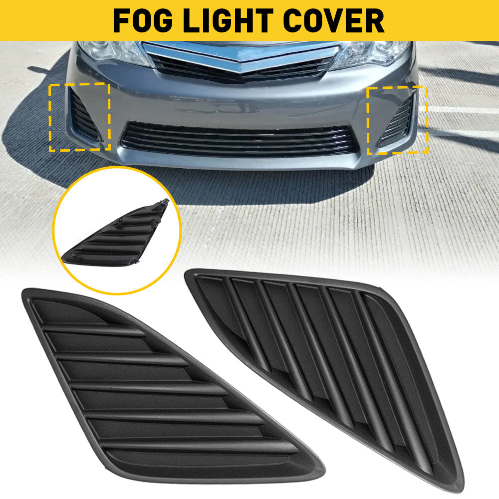 ya 1 8.5.2 Pair for Camry 2012-2014 Left & Right Fog Light Covers Bumper Bezel Cover