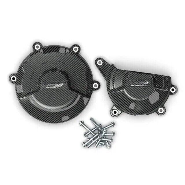 ya 1 7.4 Carbon Fiber Engine Protection Cover for Ducati Panigale V4S V4 2018-2024