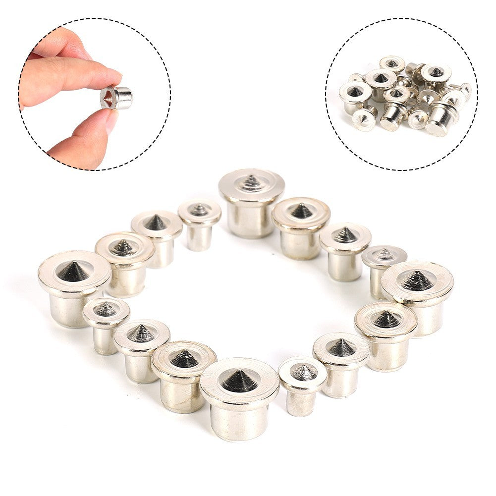 ya 25 16Pcs Dowel Pins Center Point Set Woodworking Craft Clamp Steel Tool 6/8/10/13mm