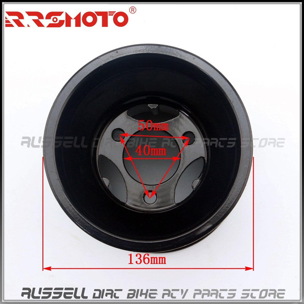 ya 3 6.23 5 inch Go Kart Rear Wheel Rim 11x7.10-5 10x4.5-5 Gokart Racing Sports for Golf Buggy