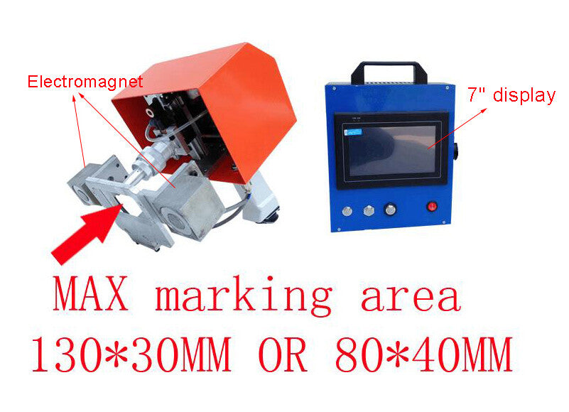 Pneumatic Dot Matrix Print Dot Pin Marking Machine Metal Marking 130*30MM New