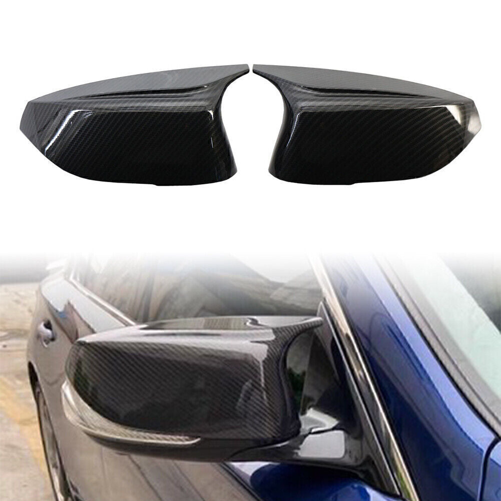 ya 7 6.10 Carbon fiber Rear View Mirror Cover Shell Fit 2014+ for Infiniti Q50 Q60 QX30 Q70