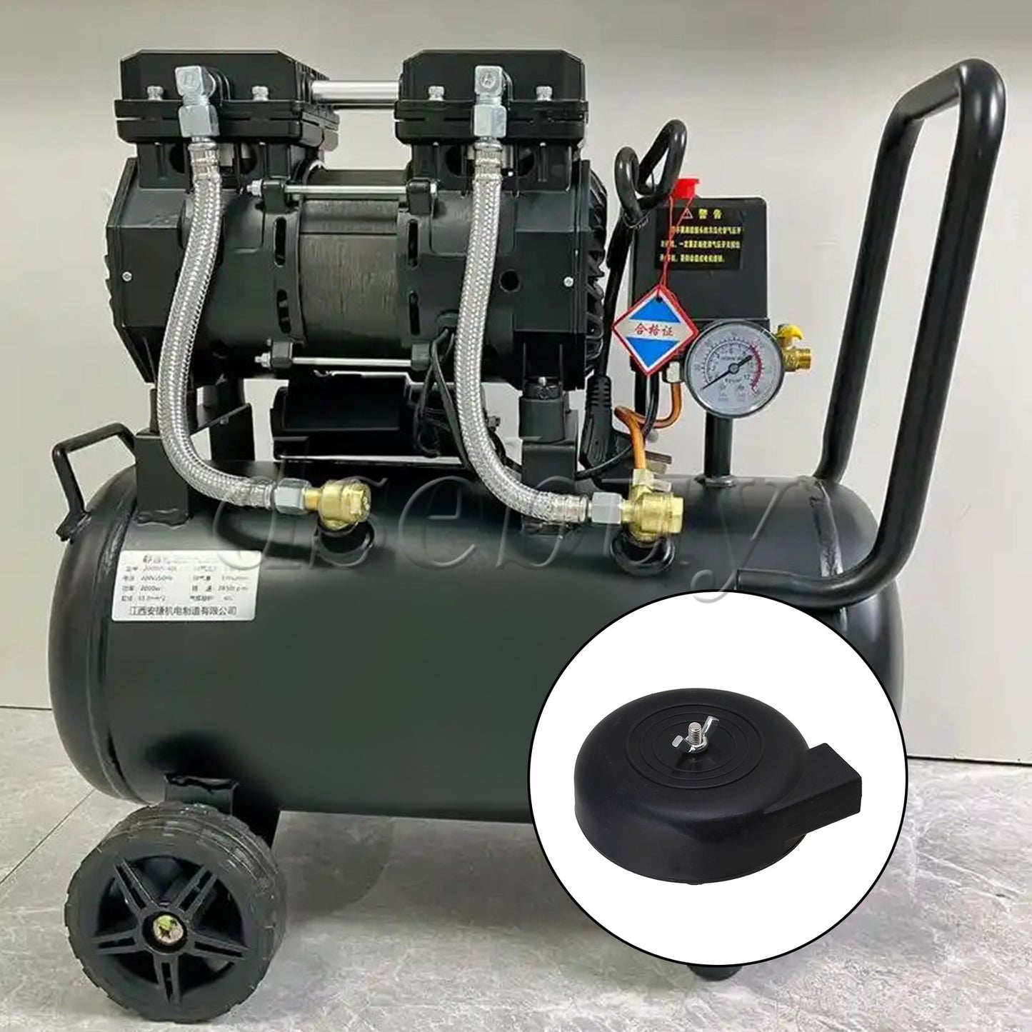 ya 14 2 Pieces Black Air Intake Filter Silencer Compressor Blower Pump 16mm Diameter