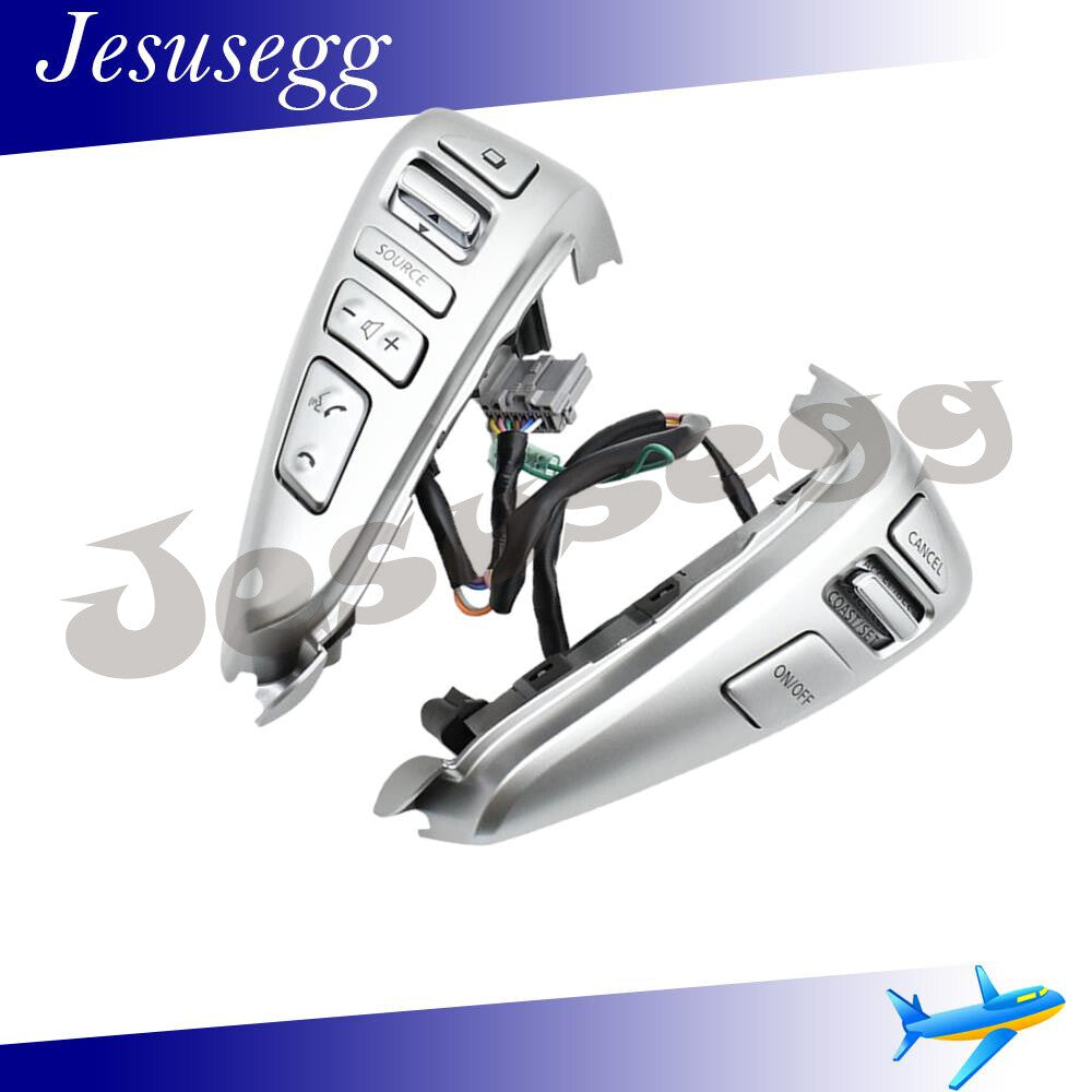 ya 13 Steering Wheel Cruise Control Media Volume Switch Fits Tiida Sylphy NV200 Silver