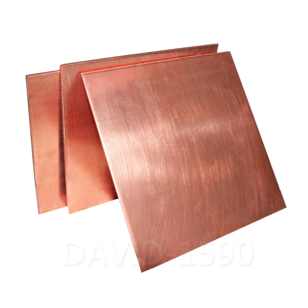 1pcs 99.9% Pure Copper T2 Cu Metal Sheet Plate Copper Sheet Bar 100x100 200x200
