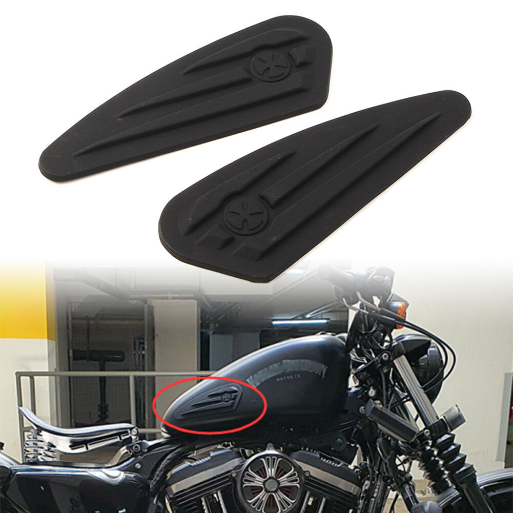 ya 7 6.11 Tank Traction Side Pad Gas Fuel Knee Grip Decals for Harley Softail Sportster