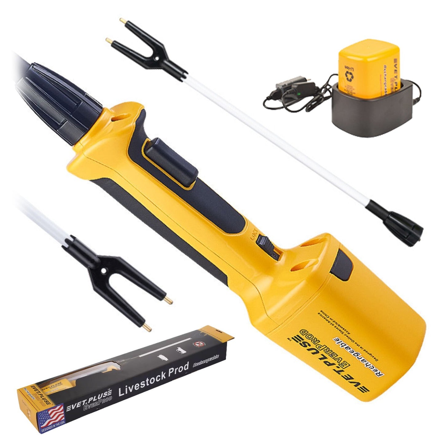 Rechargeable Livestock Prodw/Electric Cattle Prod Stick 33.86