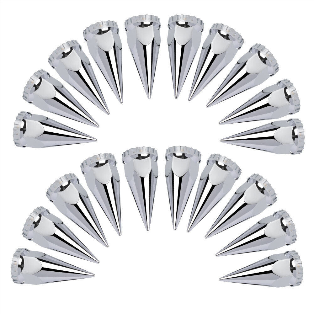 ya 8 5.27.2 20-pack of lug nuts with chrome threaded nails ABS plastic suitable for semi-trucks 33mm.