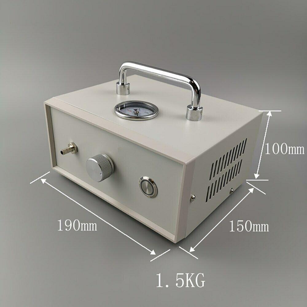 220V oil-free mini diaphragm vacuum pump adjustable pressure -80KPA 10L/MIN