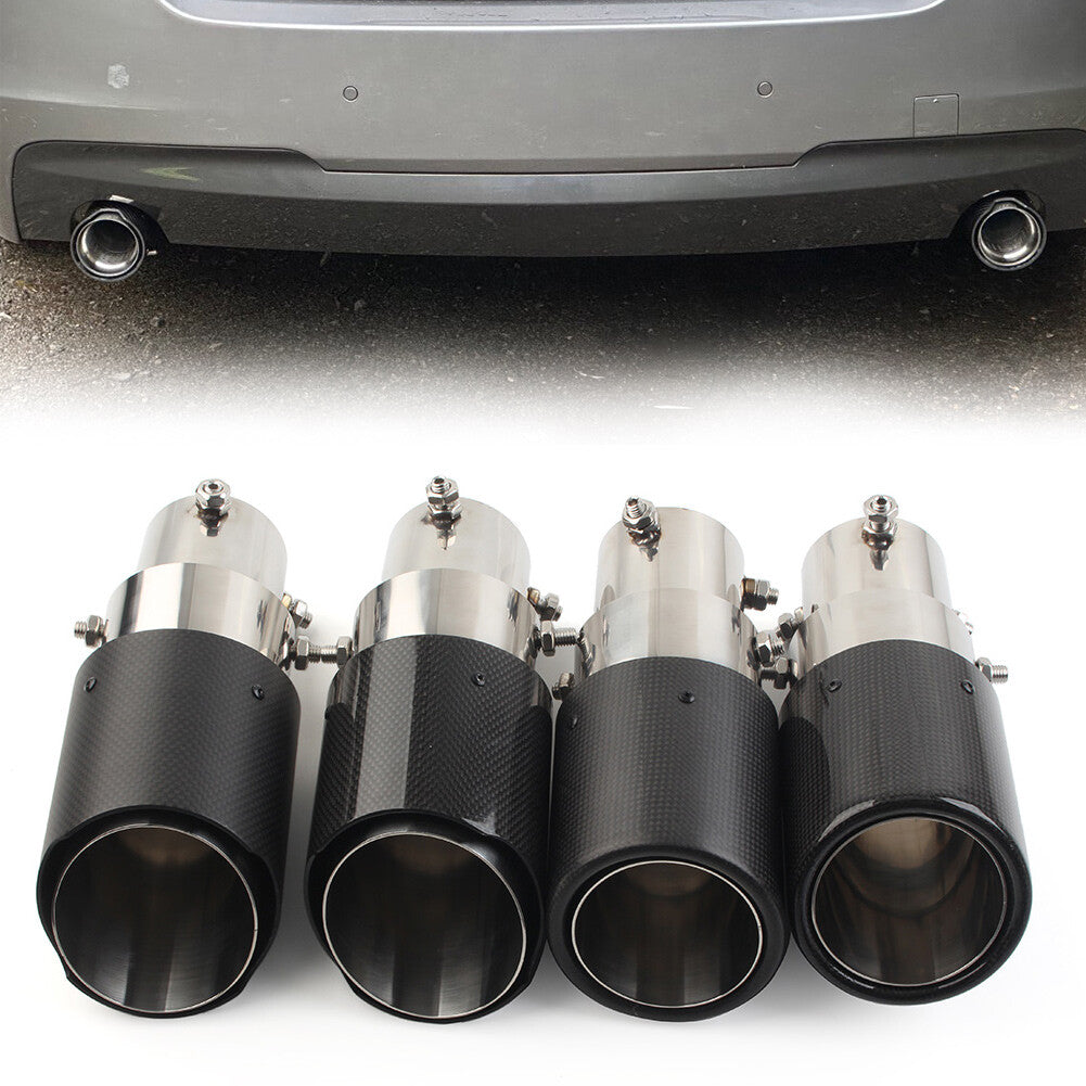 ya 4 6.17.2 Car Muffler Tip System Pipe Mufflers Nozzle Straight Universal Stainless