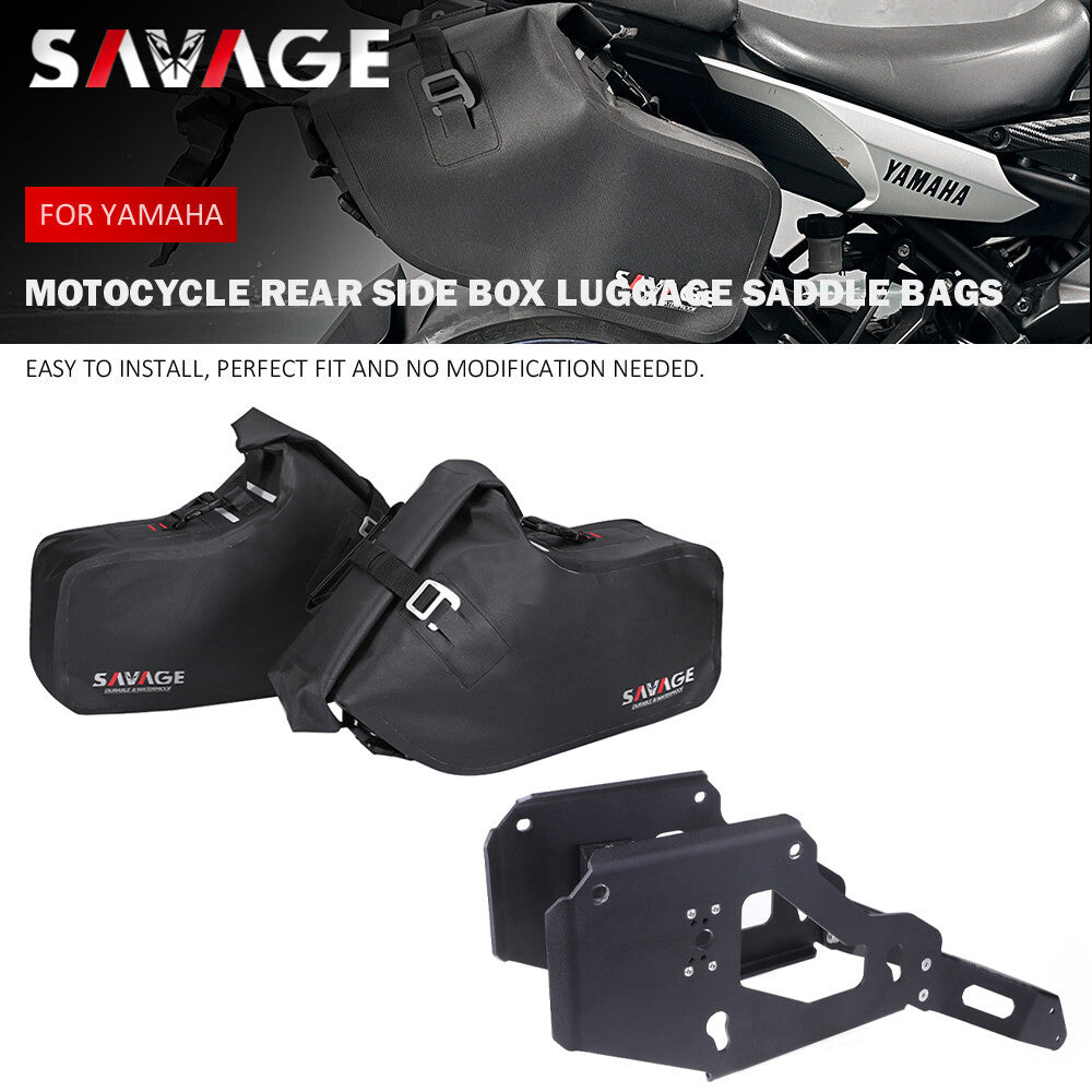 ya 12 5.21 Rear Side Box Luggage Saddle Bags for YAMAHA MT-09 MT09 MT 09 Tracer 900 FJ09