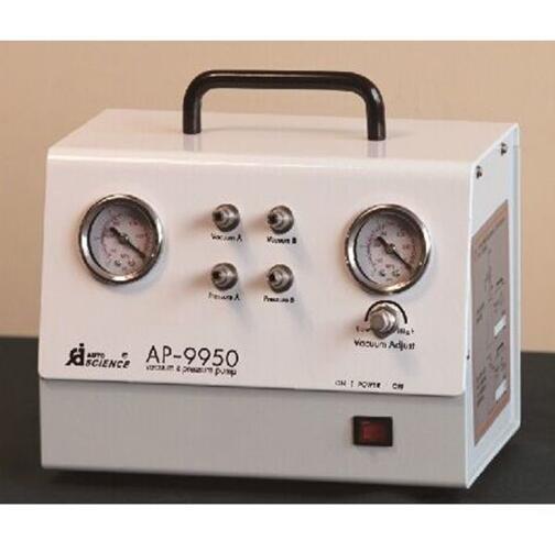 Handheld lab Oil Free Diaphragm Vacuum Pump AP-9950 50L/m Pressure adjust 220V t