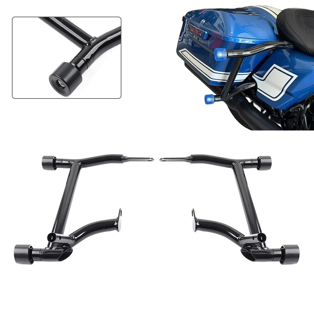 ya 27 7.20 Saddlebag Guard Rail Crash Bar With Ball Fit for Harley Road Street Glide FLHX 14-24