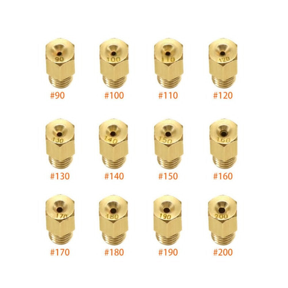 ya 3 6.23 Pack Of 12 Carburetor Main-Jet For Mikuni VM TM Carb #90- #200 Jets Motorcycle