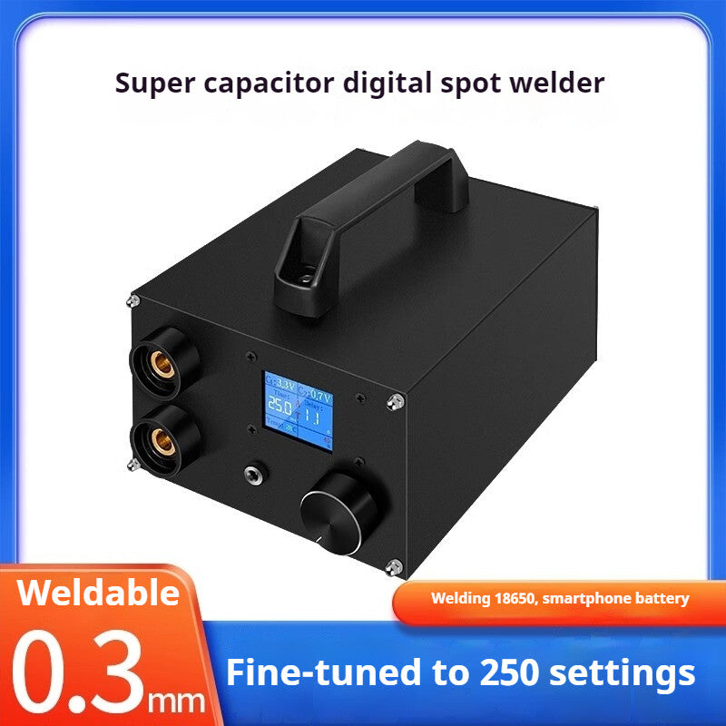 250 Gears Spots Welding Machine 0.3mm Nickel Sheet 18650 Battery Spot Welder