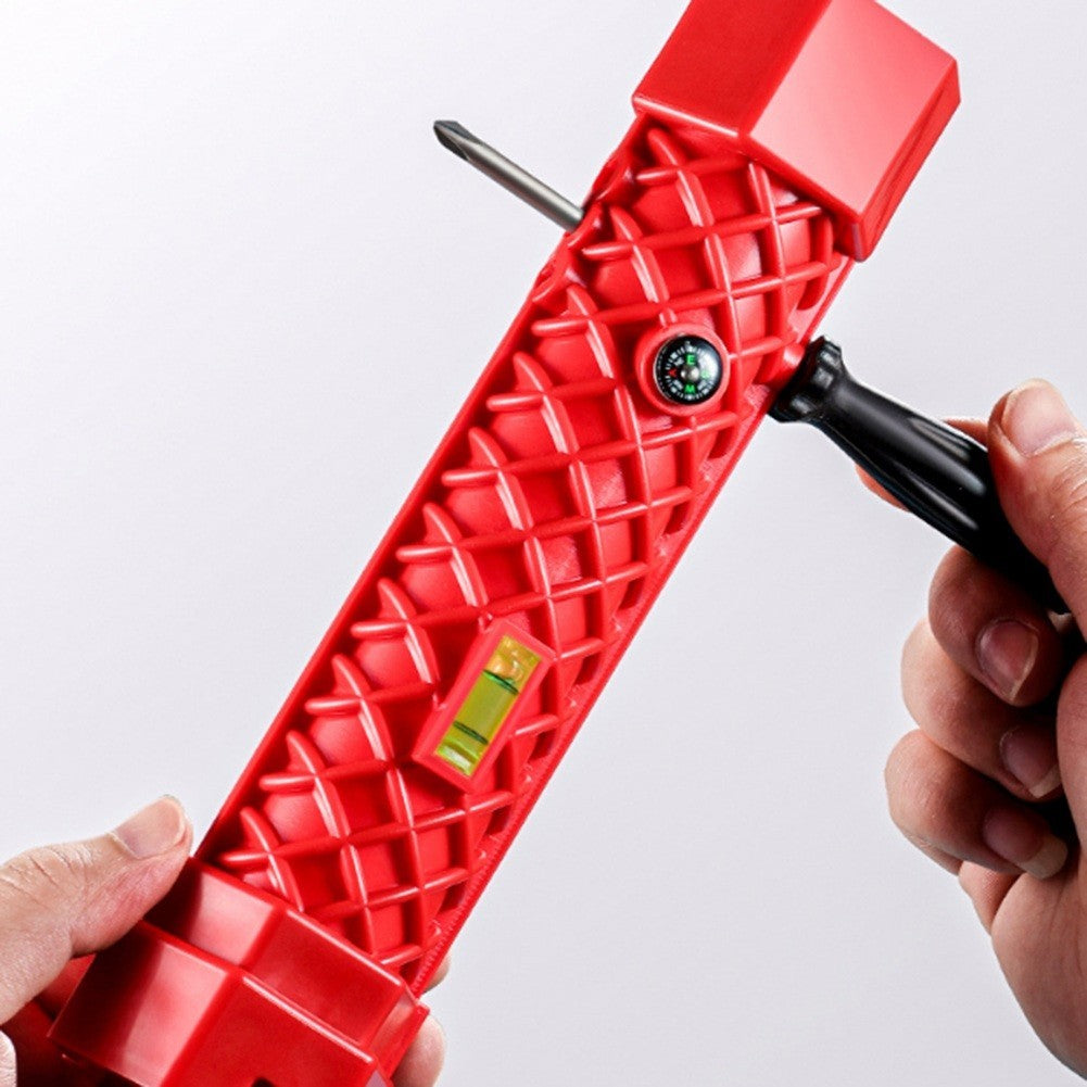 ya 14 Sleek Red Finish Multifunctio l Sink Wrench Tool Set of Twelve in One