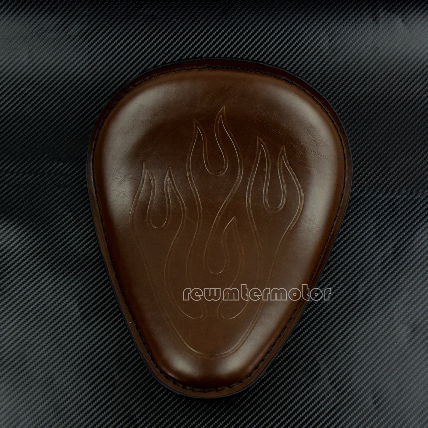 ya 5 8.7 Motorcycle Flame Solo Driver for SEAT Brown Fit for Harley Dyna Chopper Bobber XL883