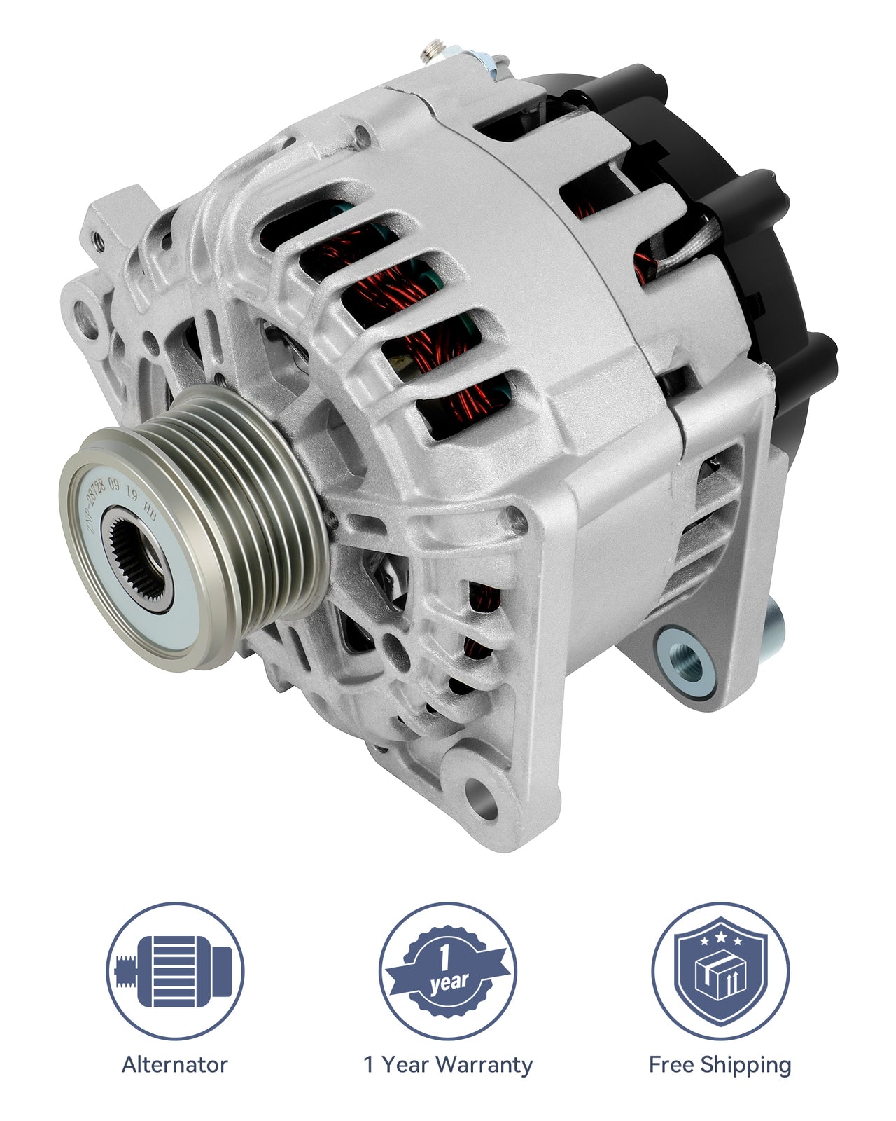 ya 27 7.2 Fit for 2007-2011 for Nissan Altima L4 2.5L 2488cc New Silver Alternator 23100-JA04D