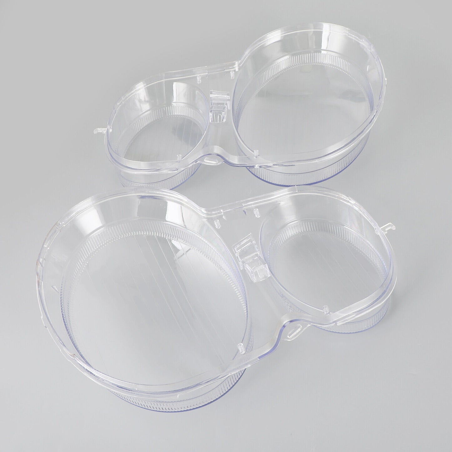 ya 1 8.5.2 Left+Right Headlight Lens Plastic Cover Shell for Mercedes E Class W210 96-02