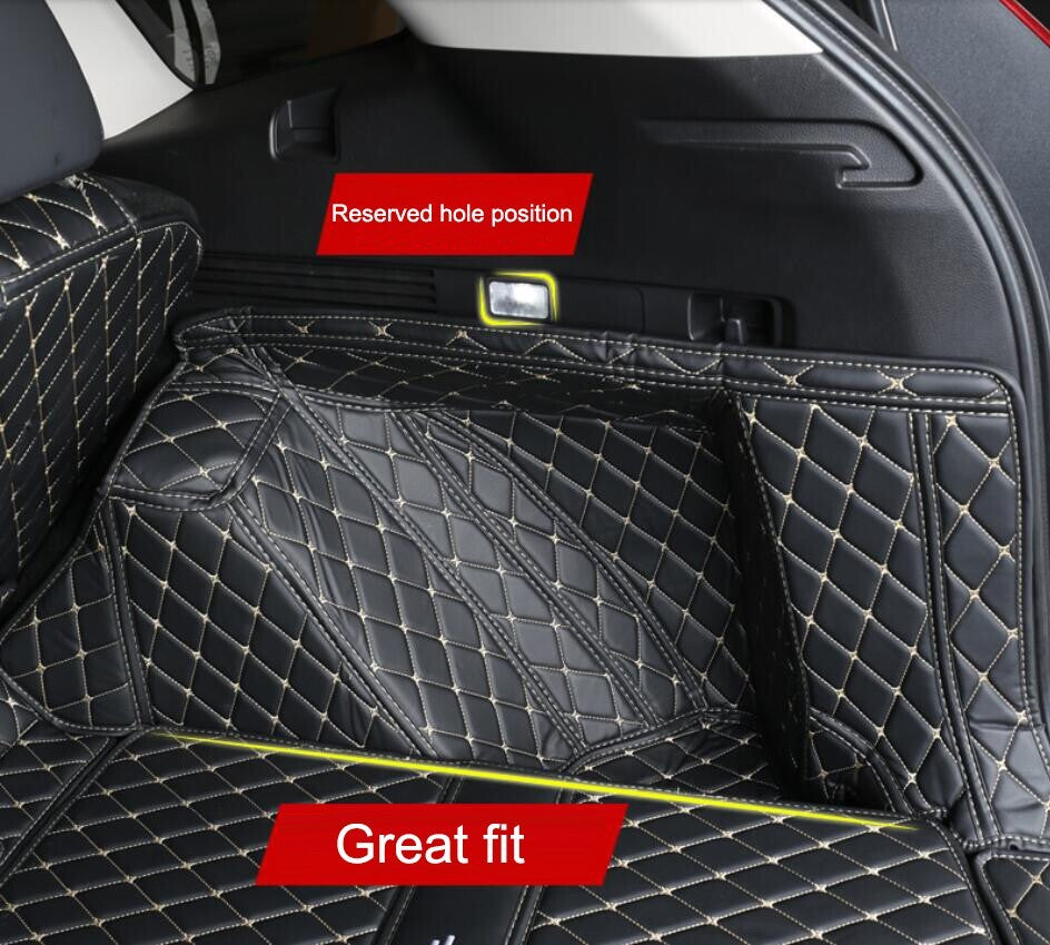 ya 5 8.7 Leather Boot Cargo Liner Tray Rear Trunk Floor Mat compatible for MG 4 EV 2022+