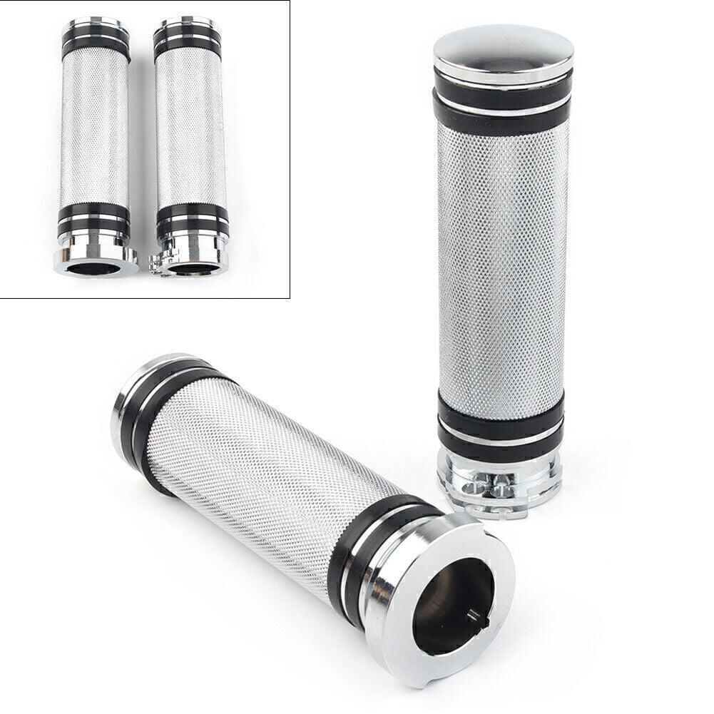 ya 2 6.26 For Sportster Dyna Softail Touring V-Rod 1 Inch Chrome Handlebar Hand Grips