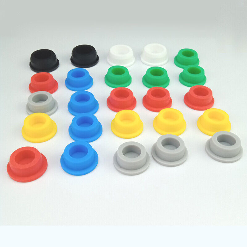 2pcs Round Silicone Rubber Hose Blanking End Caps Inserts Seal Plug Bung Stopper