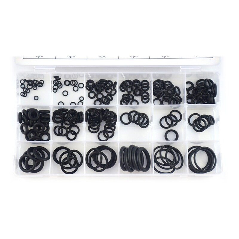 ya 14 225pcs Black Rubber Washer Sealing Rings Assortment Plumbing Auto Repair