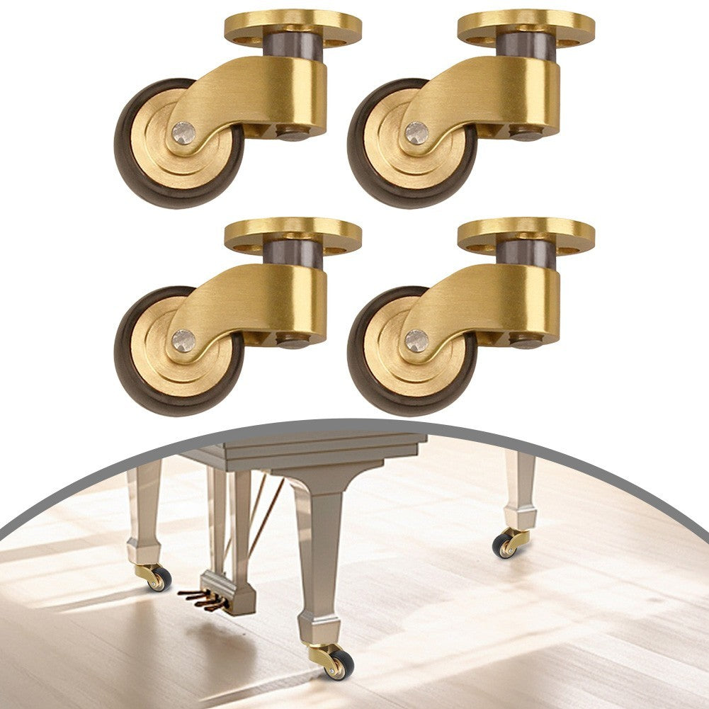ya 26 Heavy Duty Brass Casters with 360 De Rotation Silent ings for Sofas