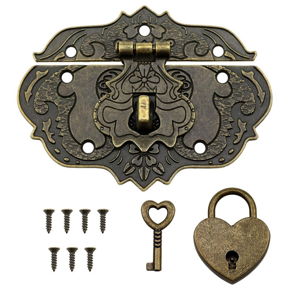 ya 28 Zinc Alloy Padlock for Furniture Boxes and Jewellery Cases with Vintage Look