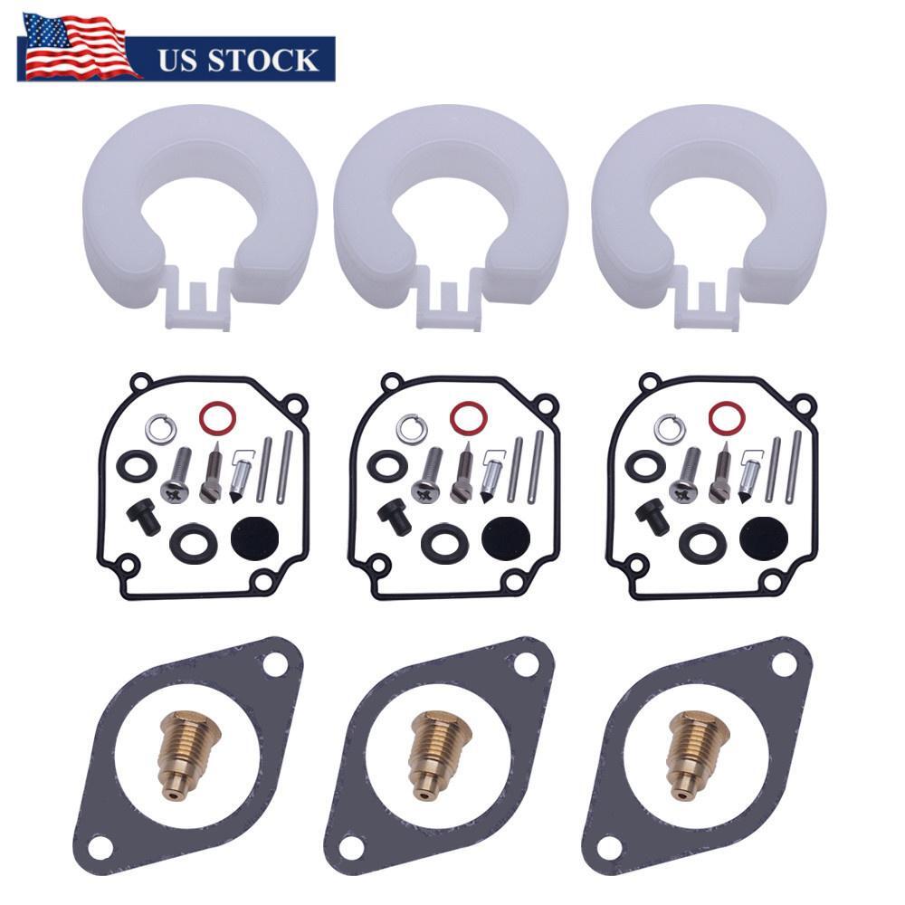 ya 3 6.25 3 Sets Car Carburetor Repair Kit for Yamaha Outboard 2T 75-80-90HP 6H1-W0093-01