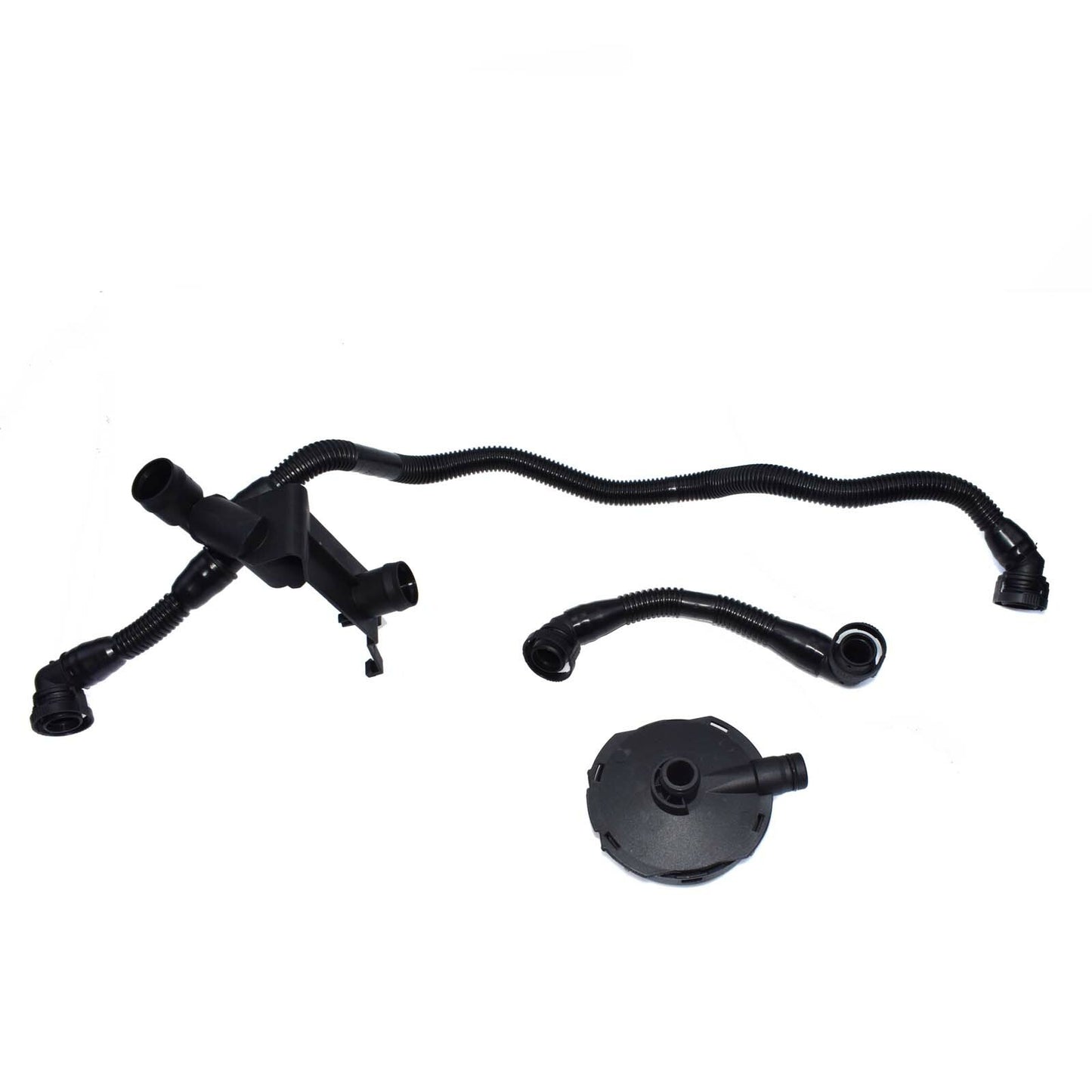 ya 1 8.5.3 for Audi A4 A6 3.0L V6 Crankcase Ventilation Valve and Breather Vacuum Hose Kit 3 pcs