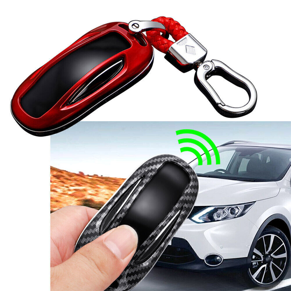 ya 10 5.28 for Tesla Model X Car Red for Smart Key Fob Case Protect Cover Accessories