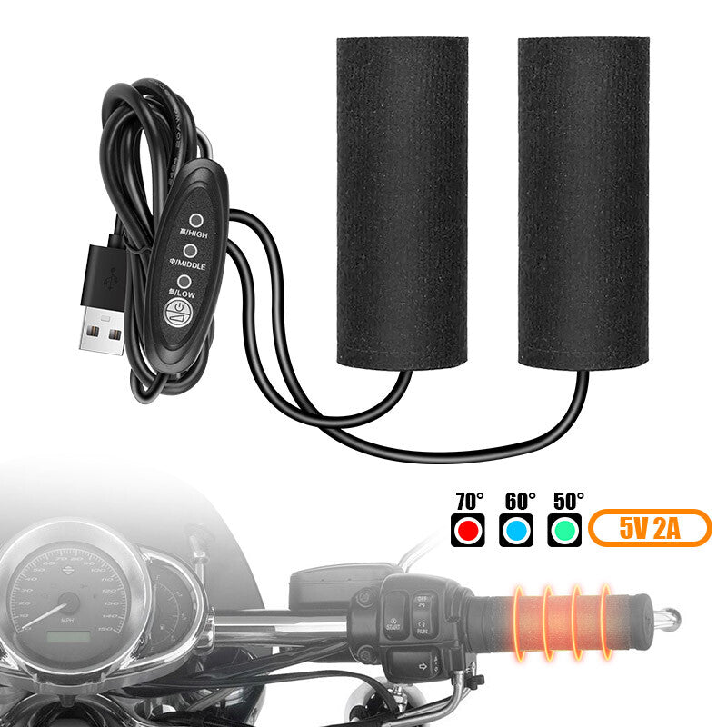 ya 3 6.25 Universal Motorcycle Handle Grip Heat Shrink Sleeve Cover Non-Slip For Kits NEW