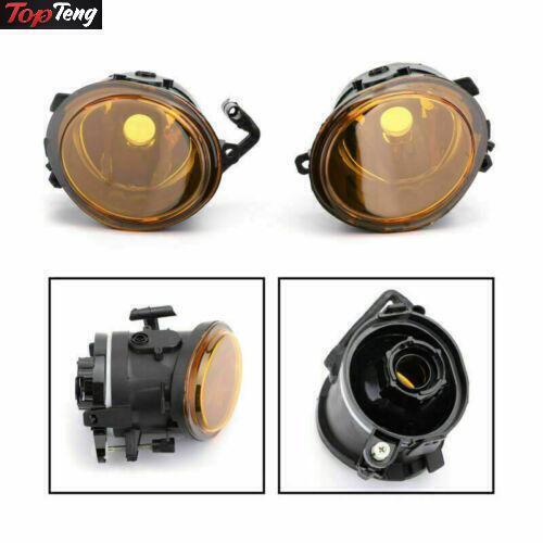 ya 1 8.5.1 2*Yellow Lens Bumper Fog Lights Lamps Kit Fit For 2001-2006 E46 M3 4 Door