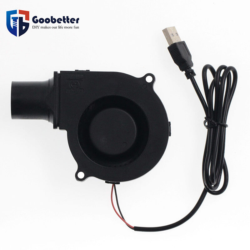 Powerful DC 5V-12V Cooling Fan Brushless Turbo Blower Fan 75 * 75* 30mm XH2.54