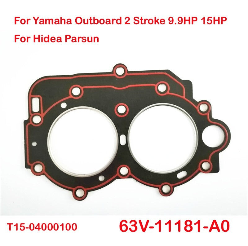 ya 27 7.20 Cylinder Head Gasket 63V-11181-A0 for Yamaha Outboard 9.9HP 15HP Hidea Parsun